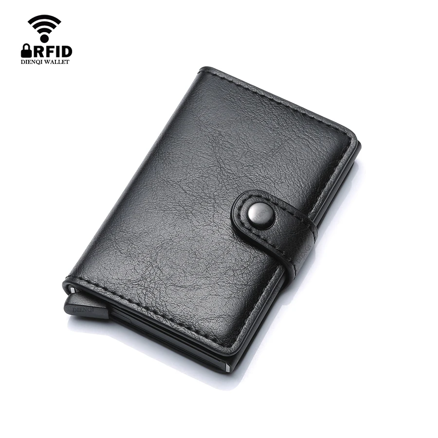 Card Top Loader - Automatische Flip Zakelijke Creditcardhouders 10-kaartsleuf Luxe