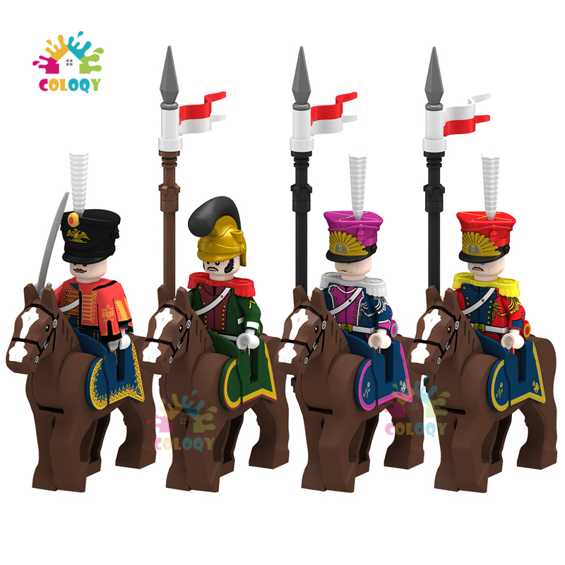 Lego Minifigure Holder - Kids Toys Napoleonic Cavalry Building Blocks