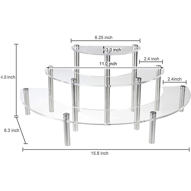 3-Tier Acryl Ronde Cupcake Des - Pop Display Shelf recensie en prijs